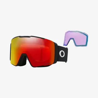 Oakley Line Miner Pro Snow Goggle, Matte Black Strap W/Prizm Snow Torch Iridium Lens, Medium