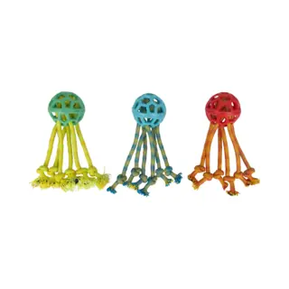 Pawise Play-N-Tug Rope Octopus – 1 Stuk - Hondenspeelgoed – Apporteer- En Kauwspeelgoed - Veelzijdig Speeltje – Urenlang Speelplezier - Voor