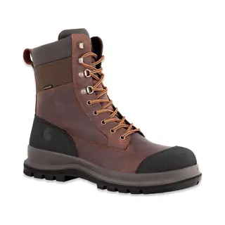 Carhartt Men's Detroit Rugged Flex® Waterproof S3 8 Inch Safety Boot, Dark Brown, 40