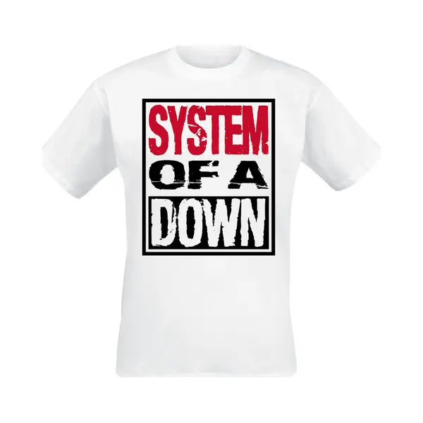System Of A Down Triple Stack Box T-Shirt White thumbnail