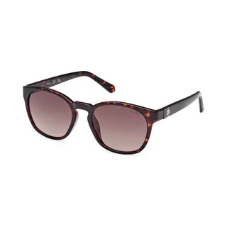 Guess Man Guess GU00083-H 52F Sunglasses Injected Dark Havana Brown Round Normal Shaded