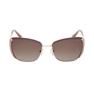 Guess Woman Guess GU00218 59F Sunglasses Metal Gold Brown Squared Normal