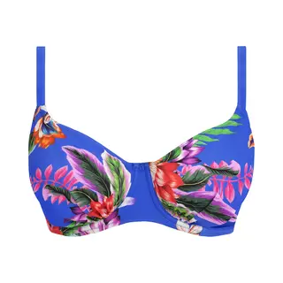 Fantasie Halkidiki Uw Gathered Full Cup Bikini Top Dames Bikinitopje - Ultramarine - Maat 75I