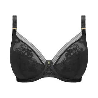 Fantasie Fusion Lace Uw Padded Plunge Bra Dames Beha - Black - Maat 80H