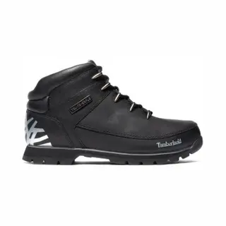 Timberland Für Herren. TB0A17JR0011 Euro Sprint Hiker Lederstiefel Schwarz (41), Wohnung, Schnürsenkel, Sportlich, Draußen