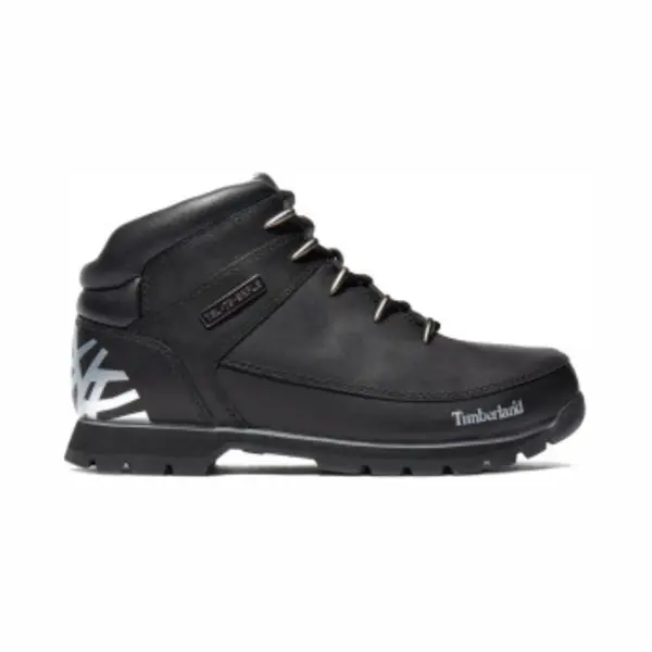 Timberland Für Herren. TB0A17JR0011 Euro Sprint Hiker Lederstiefel Schwarz (41), Wohnung, Schnürsenkel, Sportlich, Draußen thumbnail