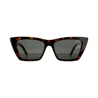 Saint Laurent Woman Saint Laurent Sl 276 Mica 002 Sunglasses Plastic Havana Cat Eye Normal