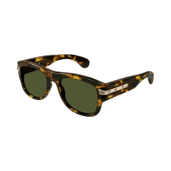 Gucci Man Gucci GG1517S 003 Sunglasses Acetate Havana Green Squared thumbnail