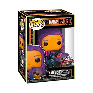 Funko Pop! Hawkeye (2021) - Kate Bishop Met Lucky Blacklight Special Edition