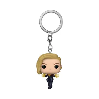 Funko Pop! Keychain, The Marvels - Captain Marvel Novelty Keyring - Collectable Mini Figure - Stocking Filler - Gift Idea - Official Merchandise -
