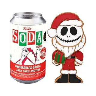 Disney The Nightmare Before Christmas Funko Vinyl Soda, Jack Skellington Gingerbread Santa