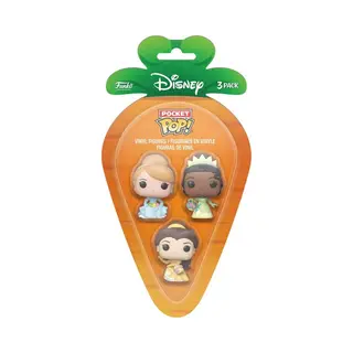 Funko Carrot Pocket Pop! Disney - Cinderella, Bella And Tiana - Collectable Vinyl Figure For Display - Gift Idea - Toys For Kids & Adults -
