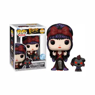 Elvira Mistress Of The Dark Funko Pop Vinyl, - Elvira & Gonk (Moonlight) (Special Edition)