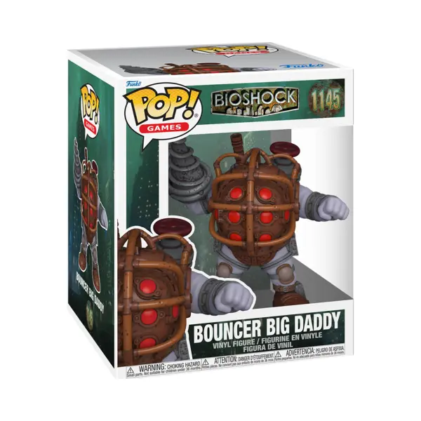 Funko Pop! Games, Bioshock - Bouncer Big Daddy (6 Inch) #1145 thumbnail
