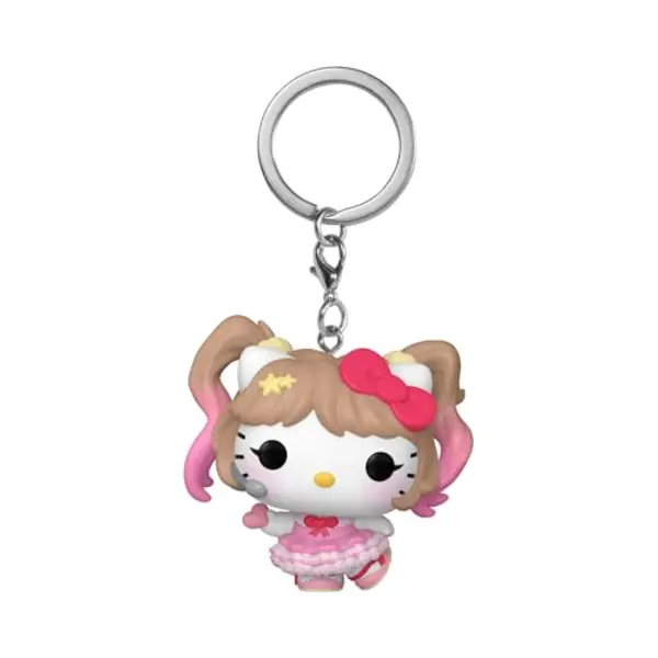 Funko Pop! Keychain, Hello Kitty - Hello Kitty KPop! Novelty Keyring - Collectable Mini Figure - Stocking Filler - Gift Idea - Official Merchandise - thumbnail