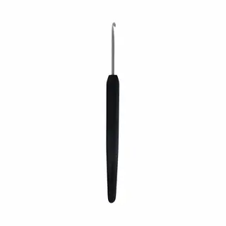 KnitPro Softgrip Aluminium Haken, 2, 00 Mm, Zwart, 3 Stuks