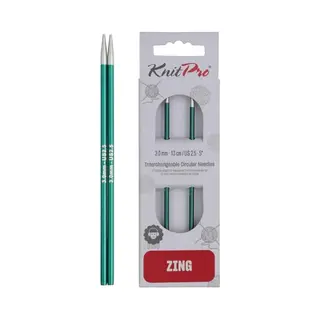 KnitPro Zing Austauschbare Rundnadeln 4" (10cm) | 3mm