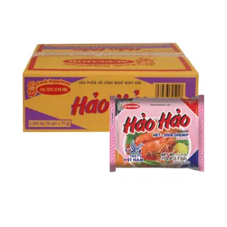 Acecook - Hh Instant Noedels Garnaal - 77g X 30stuks - Voordeelverpakking
