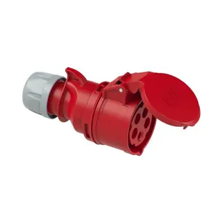 Pce 225-6 Cee Koppelcontactdoos 32A 5-polig 6h IP44/IP54 Shark I Cee Koppeling Recht 400V I PA6 IK10 I Schroefklemmen 2, 5–6 Mm² I Spatwaterdicht I