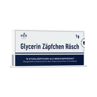 Bano Glycerin Zäpfchen Rösch 1 G Gegen Verstopfung, 10 St. Zäpfchen
