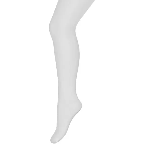 Bonnie Doon Dunne Katoenen Maillot Meisjes Wit Maat 140/146 - Zomer Maillot/Panty - Fijne Ribstructuur - Kinder Maillot Katoen - Luchtig - Chou Tights thumbnail