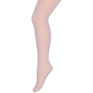 Bonnie Doon Dunne Katoenen Maillot Meisjes Licht Roze Maat 140/146 - Zomer Maillot/Panty - Fijne Ribstructuur - Kinder Maillot Katoen - Luchtig - Chou
