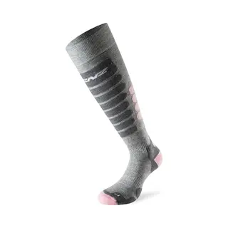 Lenz Skiing 3.0 Skisokken Grijs/roze - Maat 39-41