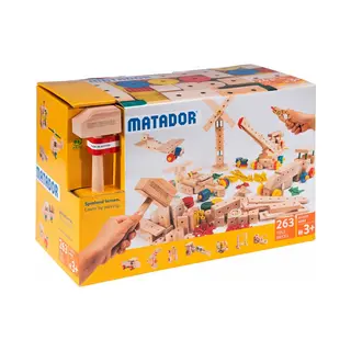 Matador 21263 M263 Bouwspel Vanaf 3 Jaar, Houtkleur, Meerkleurig
