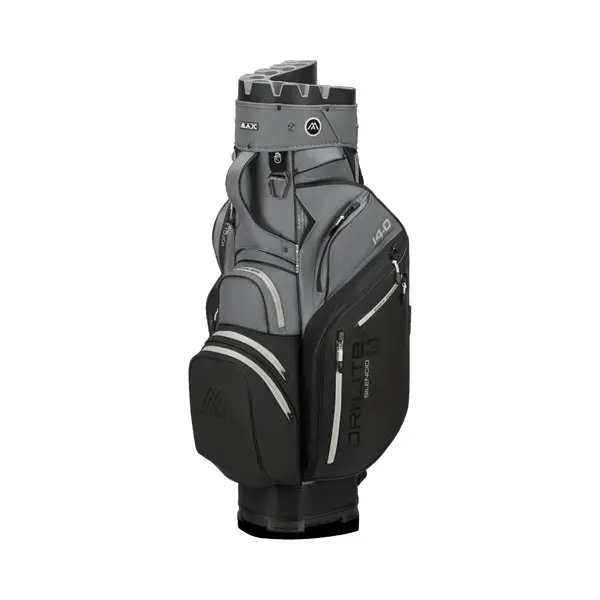 Big Max Drilite Silencio 3 - Stille Golftas - Cartbag - Waterafstotend - 14 Dividers - Zwart Grijs thumbnail