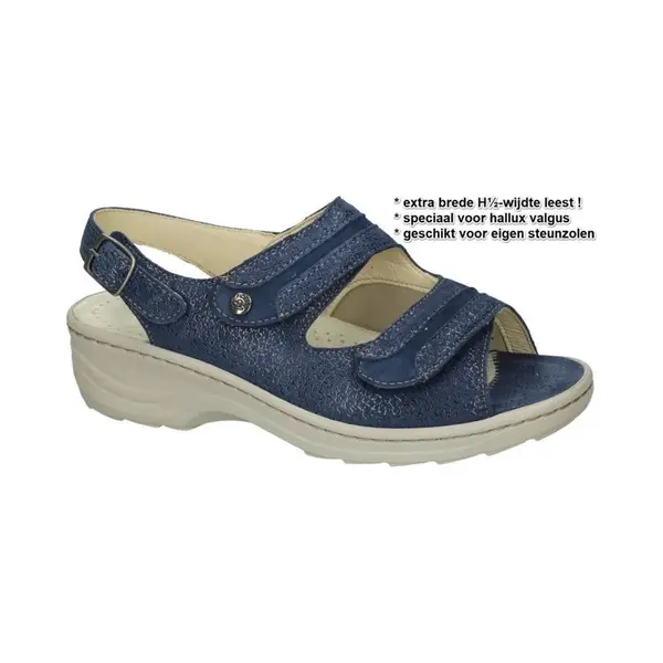 Fidelio Hallux -Dames - Blauw Donker - Sandalen - Maat 36 thumbnail
