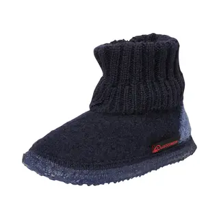 Giesswein Huisschoenen 'Kramsach' Marine / Duifblauw / Rood / Zwart