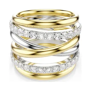 Swarovski Hyperbola Gold Plated Ring 5740411/Cfg