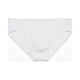 Hom Herren Slip Weiß Baumwolle & Mix Unifarben