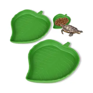 Voerbak - Voedselbord - Reptielenbak - Dienblad Reptielenvoer/Waterbak - Geschikt Voor Schildpad, Slangen, Hagedissen Huisdieren - Groene Eco