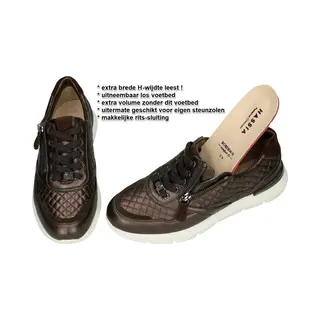 Hassi-A Hassia -Dames - Bruin Donker - Sneakers - Maat 36.5
