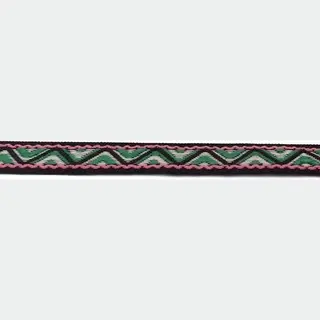 Allernieuwste Fournituren - Geweven Sierband - 1.4cm Breed - Lint - Stof - Applicatie - Afwerkband - Lengte 8.5m - Zwart - Roze