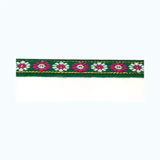 Allernieuwste Fournituren - Geweven Sierband - 1.0cm Breed - Lint - Stof - Applicatie - Afwerkband - Lengte 7m - Groen
