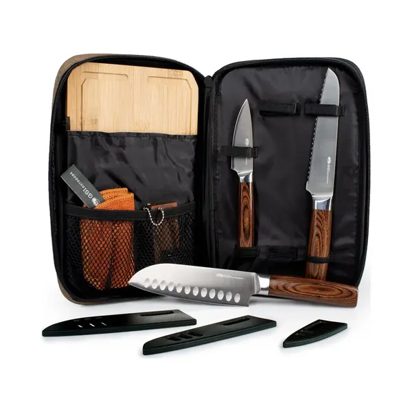 Gsi Outdoors Gsi - Rakau Knife Set - Santoku Messen Set - Snijplank - Messenslijper thumbnail