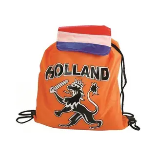 Benza Oranje Holland Rugzak - Leeuw En Holland Opdruk - Zwemtas