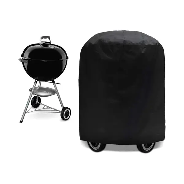Bbq Hoes - Barbecue Beschermhoes - 70x70 Cm - Bbq Hoes Rond - Waterdicht - Universele Barbeque Hoes - Grillhoes Buiten - Ronde Barbecue - Afdekking thumbnail