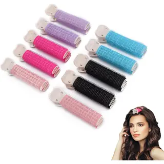 Volume Clips - 10 Stuks - Haarklemmen - Haarrollers - Heatless Curls - Krullen Zonder Hitte - Kleefrollers - Bevestigingsklem - Rollers - Krullers -