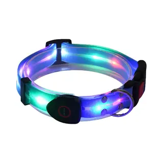 Led-Lichthalsband Voor Honden - Weerbestendig Halsbandlicht - Oplaadbaar En Verstelbaar - Nylon - Halsband Voor Honden - Halsband Hond - Waterdicht