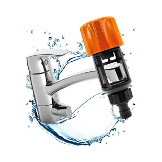 Tuinslangkoppeling - 2 Stuks - Universele Keuken / Badkamerkraan Naar Tuinslangadapter - Abs - Geschikt Voor Hozelokes - Universele Waterdief - Tuin -