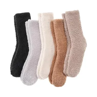 5 Paar - Sokken - Warme Fuzzy Fleece Sokken - Huissokken Dames - Warme Winter Sokken- Fluffy Sokken - Slaapsokken - Huissokken - Kousen - Warm Houden