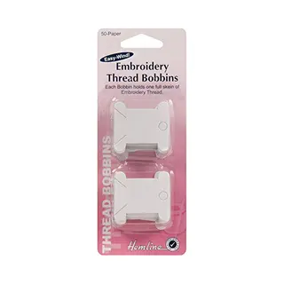 Hemline Embroidery Thread Bobbins - Paper