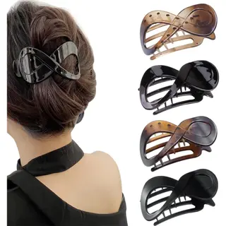 4 Stuks Platte Haarspeldjes - Haarclip - Haarklemmen Dames - Voor Dik En Dun Haar - Antislip Haarspelden - Franse Haarclips - Haaraccessoires -