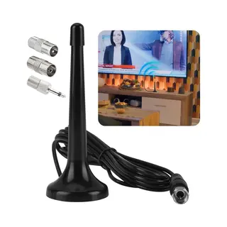 Telescopische Dab Fm-Radioantenne - Digitaal Radio Antenne - 3x Adapters En 3m Verlengkabel - Magnetische Basis - Uitschuibaar - High-fidelity