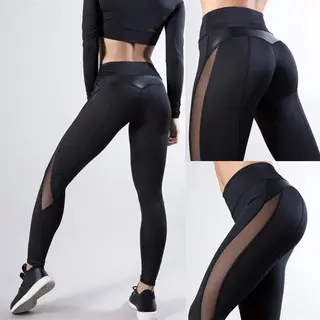 Sexy Yoga Broek - Sportlegging - Yoga - Mesh Naadloze - Fitness Gym - Scrunch Butt - Dames Legging - Sportkleding Broek - Fashion Legging - Broeken -