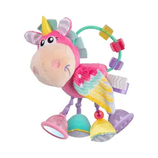 Playgro Clip Clop Rammelaar Unicorn Eenhoorn Roze - Activiteitenspeeltje - Rammelaar - Kraamkado - Baby Speelgoed - Babyspeeltje -