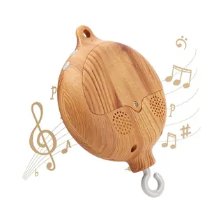 Vitdipy - Muziekmobiel Baby - Draaiende Muziek Mobiel - Boxmobiel - 35 Slaapliedje - Geschikt Voor De Wieg - 360 Graden Draaiend - Hout
